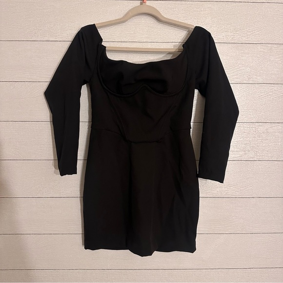 Mistress Rocks 'HONEY' Black Bardot Corset Dress - Picture 5 of 13